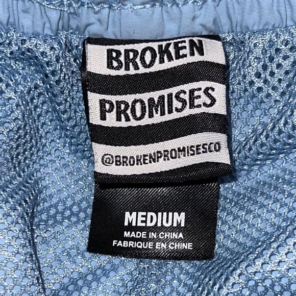 Broken Promises Nylon Jogger "You're Not The Same Offline" Pants Size Medium - Picture 5 of 5